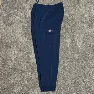 Umbro Sweatpants Cargo pockets Dark Blue Mens Large